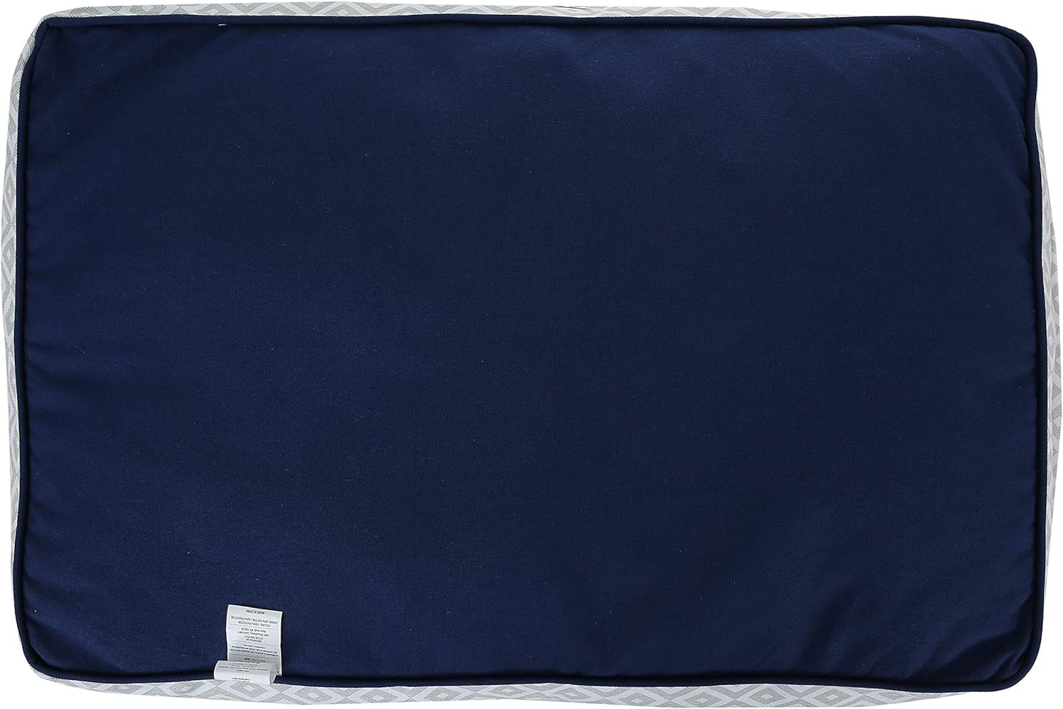 Now House by Jonathan Adler Medium Washable Grey Diamond Cushion Dog Bed for Pets