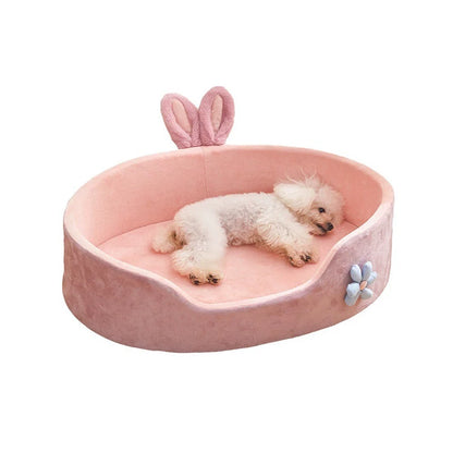Detachable and Washable Pet Bed - Soft and Comfortable Sleeping Bed for Dogs and Cats, Suitable for All Seasons