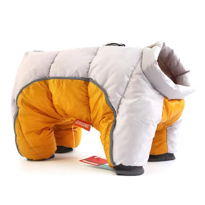 Premium Waterproof Winter Jacket for Small Dogs - Reflective Thick Cotton Snowsuit for French Bulldogs and Puppies